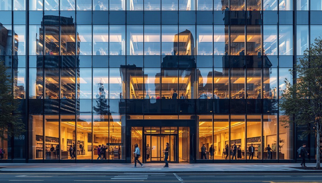GreetHub® digitale receptie in een moderne kantooromgeving